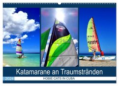 Katamarane an Traumstränden - Hobie Cats in Cuba (Wandkalender 2024 DIN A2 quer), CALVENDO Monatskalender - Löwis of Menar, Henning von