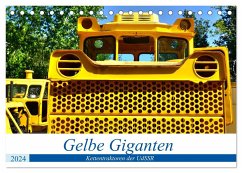 Gelbe Giganten - Kettentraktoren der UdSSR (Tischkalender 2024 DIN A5 quer), CALVENDO Monatskalender