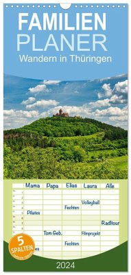 Familienplaner 2024 - Wandern in Thüringen mit 5 Spalten (Wandkalender, 21 x 45 cm) CALVENDO - Stollmann, Michael