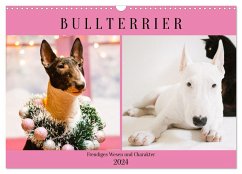 Bullterrier. Freudiges Wesen und Charakter (Wandkalender 2024 DIN A3 quer), CALVENDO Monatskalender