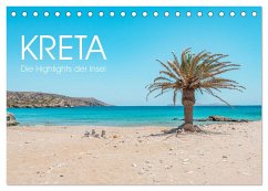 Kreta - Die Highlights der Insel (Tischkalender 2024 DIN A5 quer), CALVENDO Monatskalender
