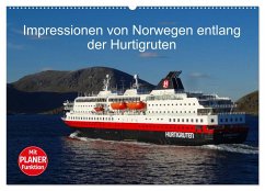 Impressionen von Norwegen entlang der Hurtigruten (Wandkalender 2024 DIN A2 quer), CALVENDO Monatskalender - Kattobello