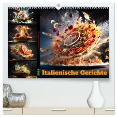 Italienische Gerichte (hochwertiger Premium Wandkalender 2024 DIN A2 quer), Kunstdruck in Hochglanz - Meutzner, Dirk