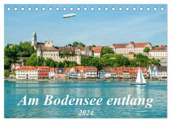 Am Bodensee entlang (Tischkalender 2024 DIN A5 quer), CALVENDO Monatskalender