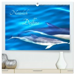 Natürlich Delfine (hochwertiger Premium Wandkalender 2024 DIN A2 quer), Kunstdruck in Hochglanz