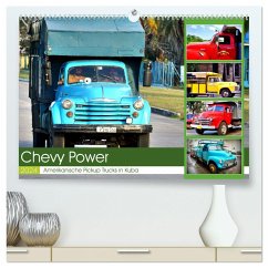 CHEVY POWER - Amerikanische Pickup Trucks in Kuba (hochwertiger Premium Wandkalender 2024 DIN A2 quer), Kunstdruck in Hochglanz - Löwis of Menar, Henning von
