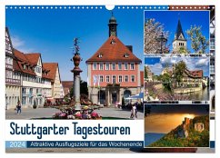Stuttgarter Tagestouren (Wandkalender 2024 DIN A3 quer), CALVENDO Monatskalender