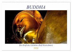 Buddha - Die Kraft des Lächelns (Ralf Kretschmer) (Wandkalender 2024 DIN A2 quer), CALVENDO Monatskalender - Kretschmer, Ralf