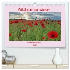 Wildblumenwiese Insektenparadies (hochwertiger Premium Wandkalender 2024 DIN A2 quer), Kunstdruck in Hochglanz - Kleemann, Claudia