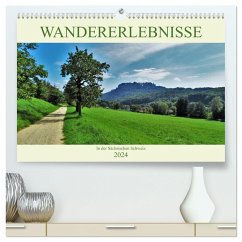 Wandererlebnisse in der Sächsischen Schweiz (hochwertiger Premium Wandkalender 2024 DIN A2 quer), Kunstdruck in Hochglanz