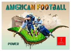 American Football - Power (Wandkalender 2024 DIN A2 quer), CALVENDO Monatskalender
