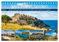 Sardiniens Norden (Tischkalender 2024 DIN A5 quer), CALVENDO Monatskalender