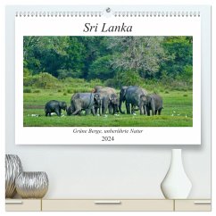 Sri Lanka, Grüne Berge - unberührte Natur (hochwertiger Premium Wandkalender 2024 DIN A2 quer), Kunstdruck in Hochglanz