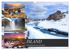 ISLAND Ein fantastisches Erlebnis (Wandkalender 2024 DIN A3 quer), CALVENDO Monatskalender