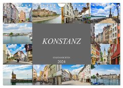 Konstanz Stadtansichten (Wandkalender 2024 DIN A4 quer), CALVENDO Monatskalender