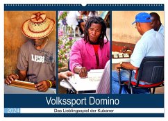 Volkssport Domino - Das Lieblingsspiel der Kubaner (Wandkalender 2024 DIN A2 quer), CALVENDO Monatskalender