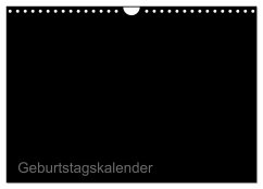 Bastel-Geburtstagskalender schwarz / Geburtstagskalender (Wandkalender 2024 DIN A4 quer), CALVENDO Monatskalender