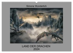 Land der Drachen (Wandkalender 2024 DIN A2 quer), CALVENDO Monatskalender - Wunderlich, Simone