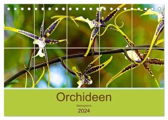 Orchideen Bildergalerie (Tischkalender 2024 DIN A5 quer), CALVENDO Monatskalender - Schwarze, Nina