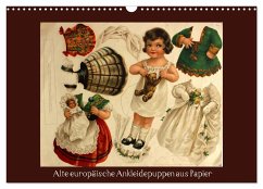 Alte europäische Ankleidepuppen aus Papier (Wandkalender 2024 DIN A3 quer), CALVENDO Monatskalender - Erbs, Karen