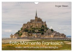 Küsten der Normandie und der Bretagne (Wandkalender 2024 DIN A4 quer), CALVENDO Monatskalender