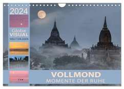 Vollmond - Momente der Ruhe (Wandkalender 2024 DIN A4 quer), CALVENDO Monatskalender - VISUAL, Globe