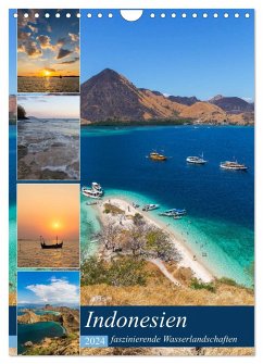 Indonesien - faszinierende Wasserlandschaften (Wandkalender 2024 DIN A4 hoch), CALVENDO Monatskalender - Heiss, Daniel