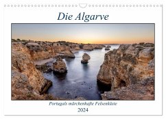 Die Algarve - Portugals märchenhafte Felsenküste (Wandkalender 2024 DIN A3 quer), CALVENDO Monatskalender