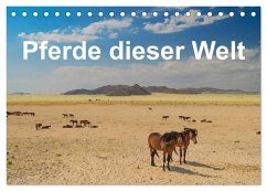 Pferde dieser Welt (Tischkalender 2024 DIN A5 quer), CALVENDO Monatskalender