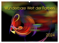 Wunderbare Welt der Farben 2024 (Wandkalender 2024 DIN A2 quer), CALVENDO Monatskalender