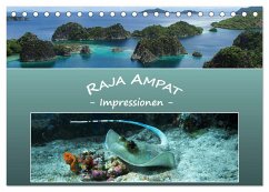 Raja Ampat - Impressionen (Tischkalender 2024 DIN A5 quer), CALVENDO Monatskalender - Niemann, Ute