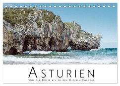 Asturien - Von der Küste bis zu den Gipfeln Europas (Tischkalender 2024 DIN A5 quer), CALVENDO Monatskalender