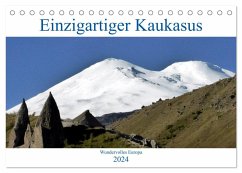 Einzigartiger Kaukasus (Tischkalender 2024 DIN A5 quer), CALVENDO Monatskalender