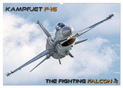 Kampfjet F-16 The Fighting Falcon (Wandkalender 2024 DIN A2 quer), CALVENDO Monatskalender - Engelke, Björn