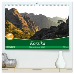 Korsika - Weitwanderweg GR 20 (hochwertiger Premium Wandkalender 2024 DIN A2 quer), Kunstdruck in Hochglanz