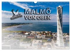 Malmö von oben (Wandkalender 2024 DIN A3 quer), CALVENDO Monatskalender