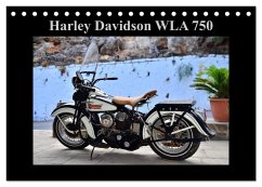Harley Davidson WLA 750 (Tischkalender 2024 DIN A5 quer), CALVENDO Monatskalender