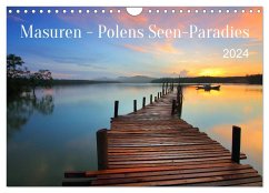 Masuren - Polens Seen-Paradies (Wandkalender 2024 DIN A4 quer), CALVENDO Monatskalender - Junghanns, Konstanze