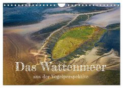 Das Wattenmeer aus der Vogelperspektive (Wandkalender 2024 DIN A4 quer), CALVENDO Monatskalender