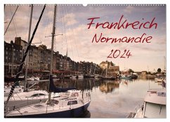 Frankreich Normandie (Wandkalender 2024 DIN A2 quer), CALVENDO Monatskalender - Schwarz, Nailia