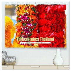 Farbenfrohes Thailand (hochwertiger Premium Wandkalender 2024 DIN A2 quer), Kunstdruck in Hochglanz