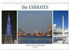 Die EMIRATES zwischen Dubai und Abu Dhabi (Wandkalender 2024 DIN A4 quer), CALVENDO Monatskalender