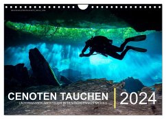 Cenoten Tauchen (Wandkalender 2024 DIN A4 quer), CALVENDO Monatskalender - Hubo - feel4nature, Christian