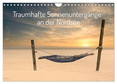 Traumhafte Sonnenuntergänge an der Nordsee (Wandkalender 2024 DIN A4 quer), CALVENDO Monatskalender