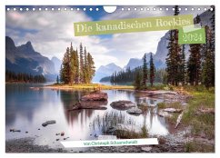 Die kanadischen Rockies (Wandkalender 2024 DIN A4 quer), CALVENDO Monatskalender - Schaarschmidt, Christoph