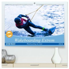 Wakeboarding Extrem (hochwertiger Premium Wandkalender 2024 DIN A2 quer), Kunstdruck in Hochglanz