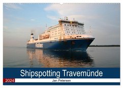 Shipspotting Travemünde (Wandkalender 2024 DIN A2 quer), CALVENDO Monatskalender