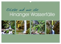 Erlebe mit mir die Hinanger Wasserfälle (Wandkalender 2024 DIN A2 quer), CALVENDO Monatskalender
