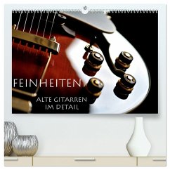 Feinheiten - Alte Gitarren im Detail (hochwertiger Premium Wandkalender 2024 DIN A2 quer), Kunstdruck in Hochglanz