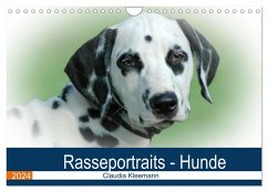 Rasseportraits - Hunde (Wandkalender 2024 DIN A4 quer), CALVENDO Monatskalender
